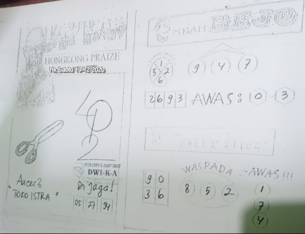 syair togel hk sabtu 19/12/2020