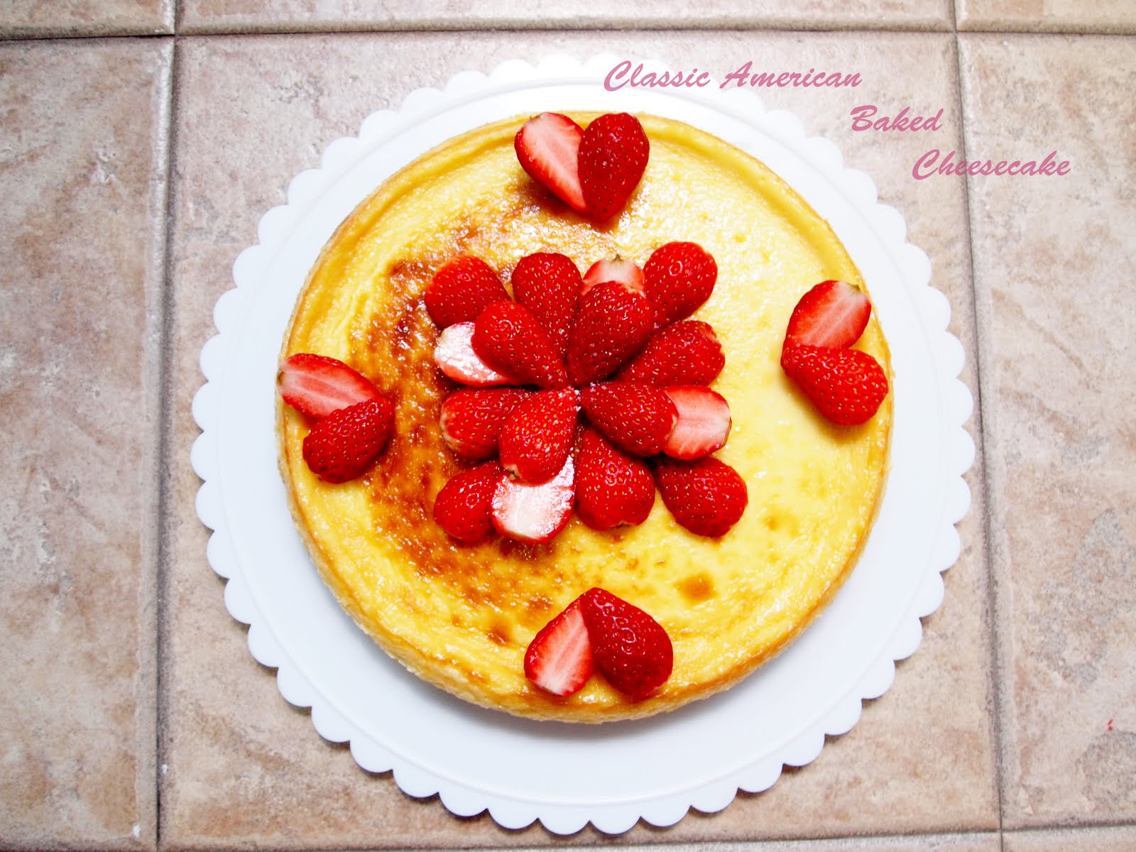 VacanzArtista Classic American baked cheesecake