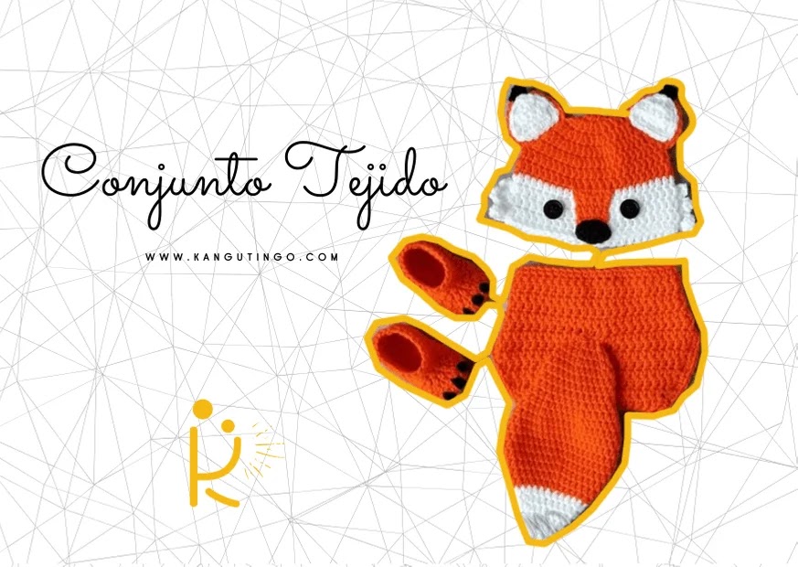 Conjunto tejido a crochet