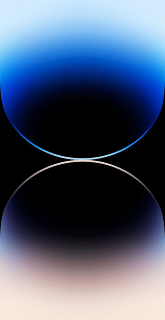 تحميل خلفية ايفون 14 برو زرقاء فخمه بدقة 4K