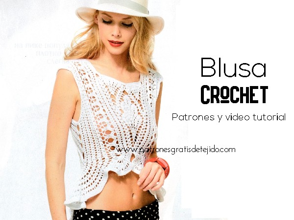 mordaz champú cobija Blusa con estilo para tejer a crochet | Patrones y tutoriales