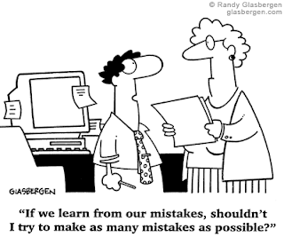 Learn From Our Mistakes Humor Cartoon
