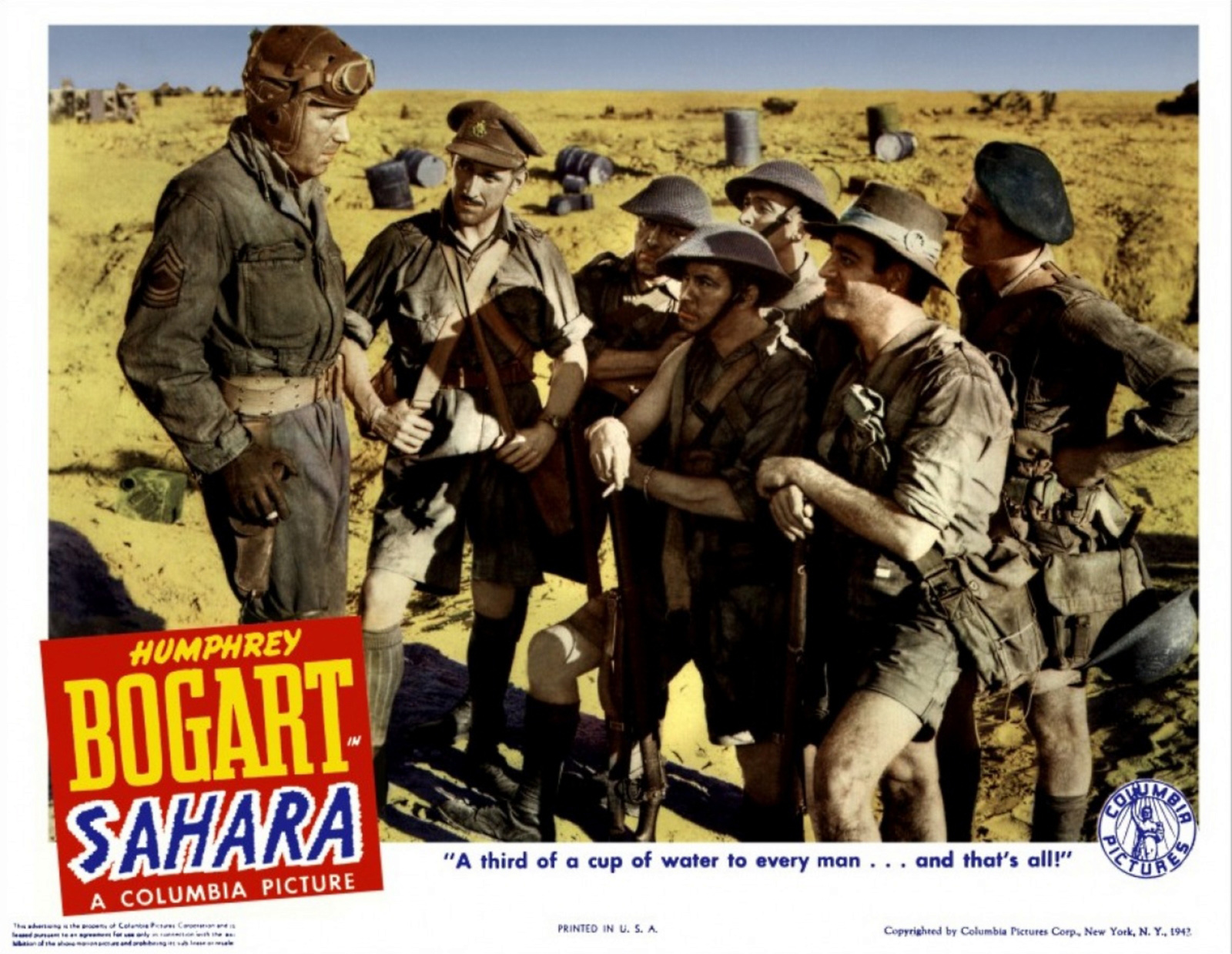 El cine sin gafas Sahara (1943) Zoltan Korda/Cine bélico de antaño