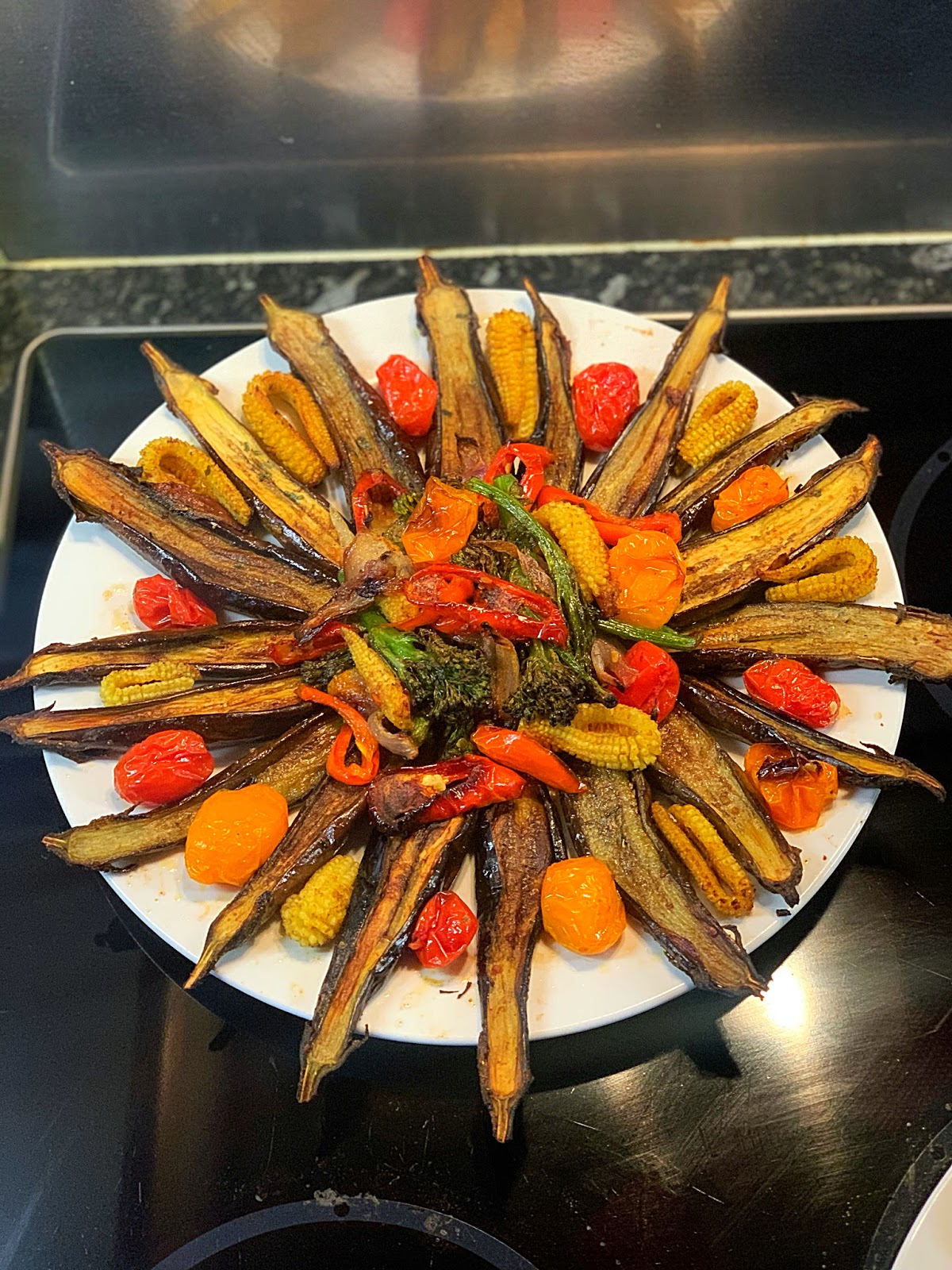 Jouelle's Kitchen Grilled Baby Aubergines