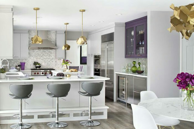 purple kitchen designs