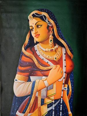 Oil Painting On Canvas - The Furtive Princess