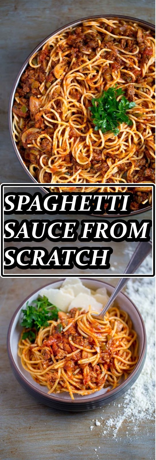 SPAGHETTI SAUCE FROM SCRATCH