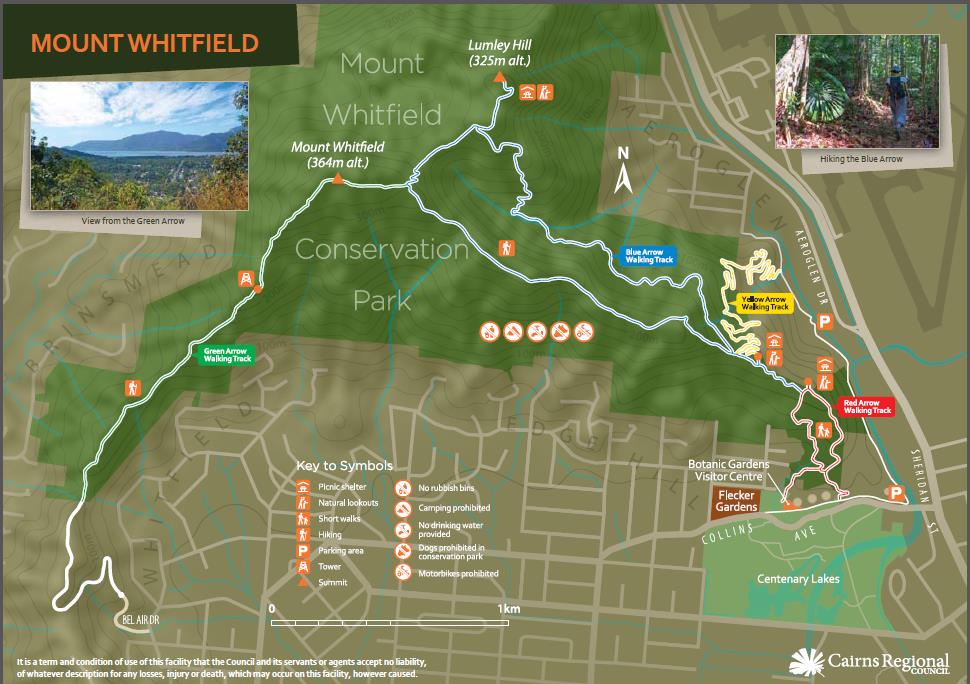 Mount Whitfield Conservation Park Map