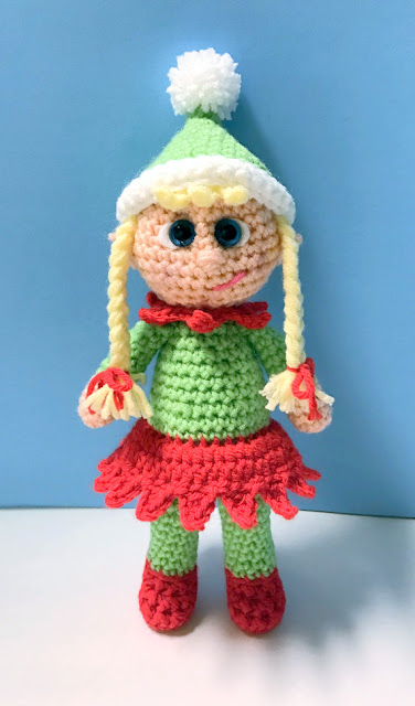 amigurumi christmas elf crochet pattern