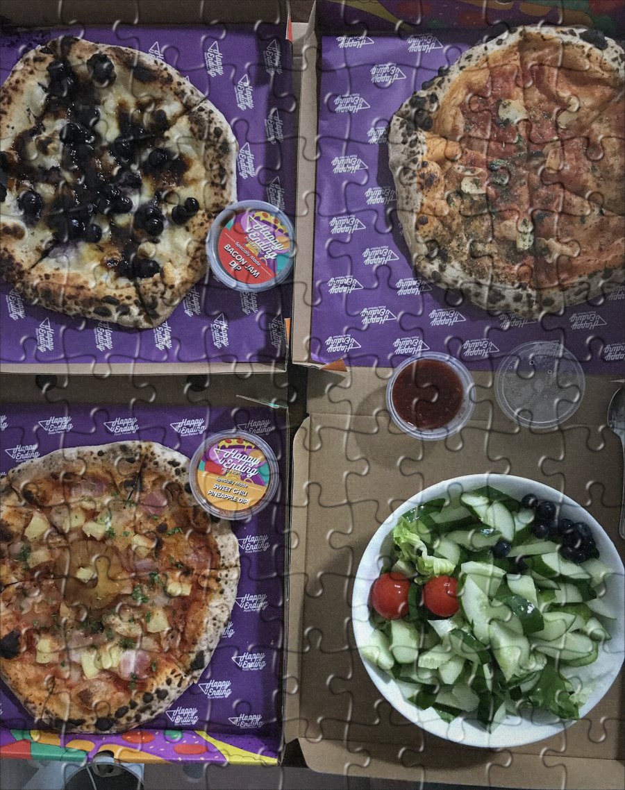 Small Potatoes Make The Steak Look Bigger Happy Ending Pizza Parlour