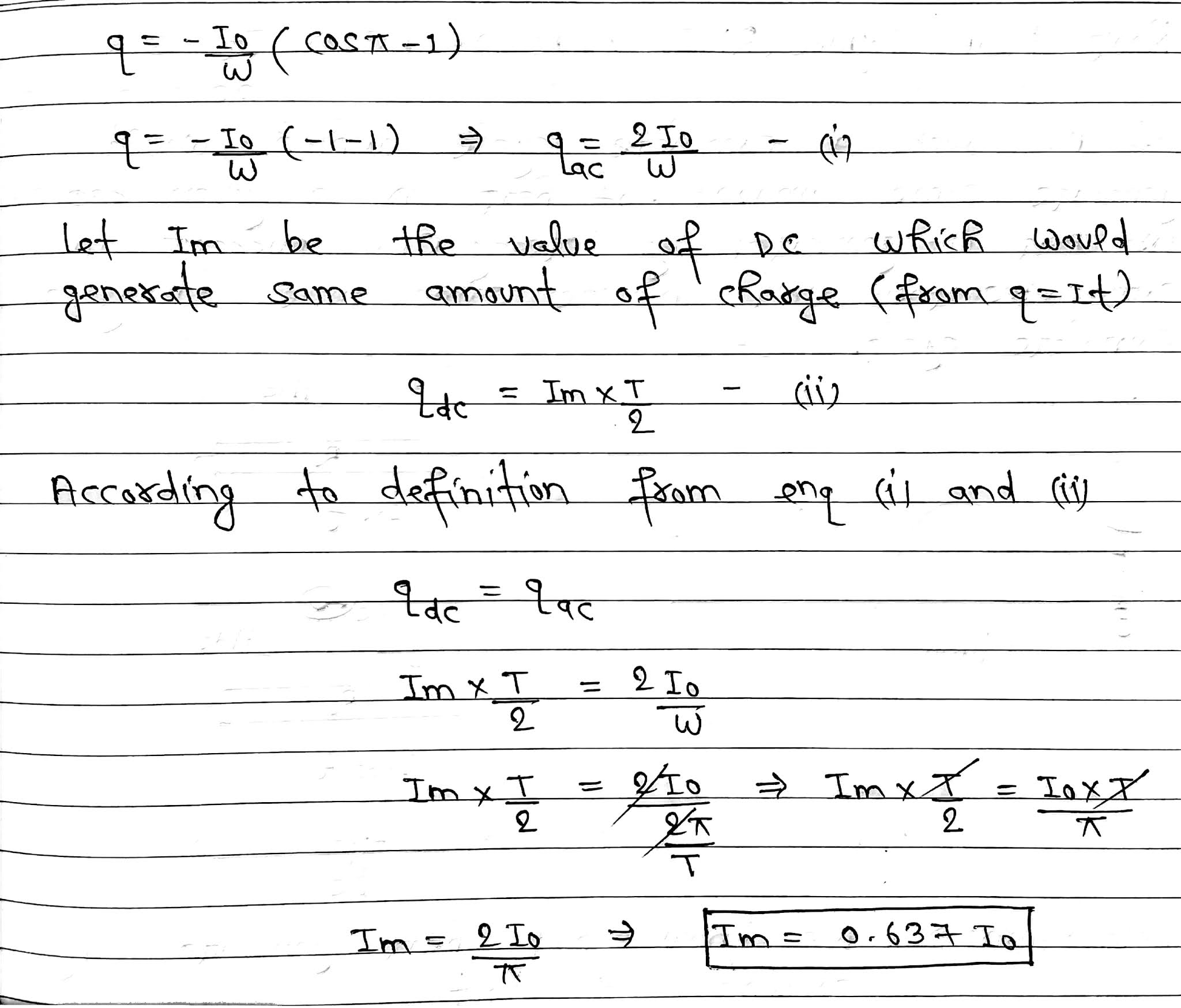 Mean Or Average Value Of AC Maths And Physics With Pandey Sir Mean Or Average Value Of AC Maths And Physics With Pandey Sir