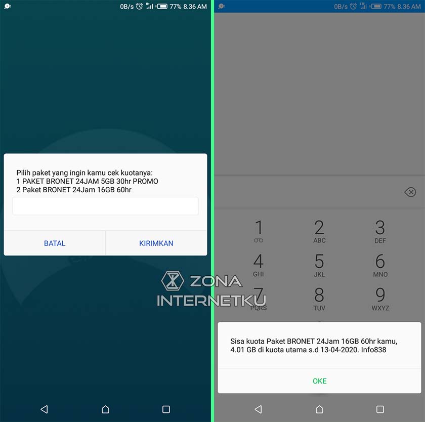 Cara Mudah Untuk Mengecek Sisa Kuota Internet Axis Zona Internetku