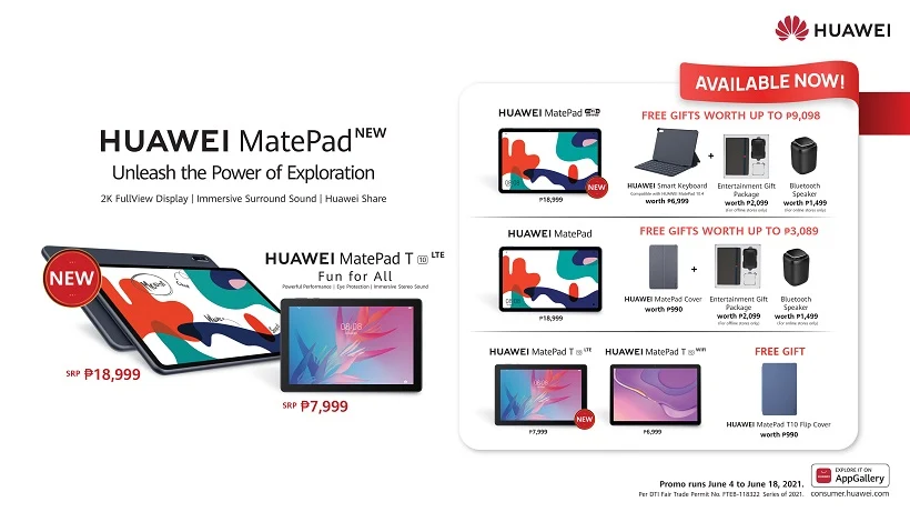 New Huawei MatePad, MatePad T10 LTE launched in PH