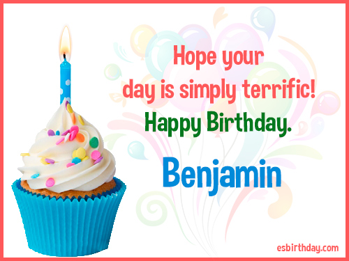 Wish Happy Birthday Gifs With Name Benjamin