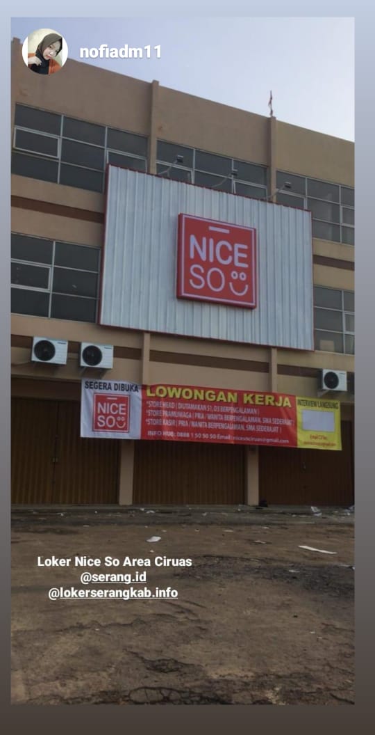 Lowongan Besar Besaran Nice So Ciruas Maret 2020 Serangid