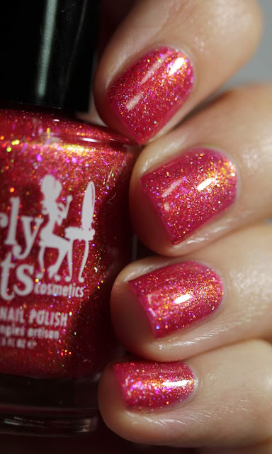 Girly Bits Sparkling Lycopene swatch by Streets Ahead Style