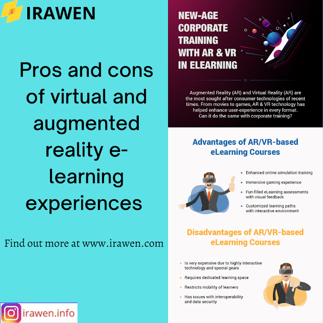 Pros and cons of virtual and augmented learning experiences