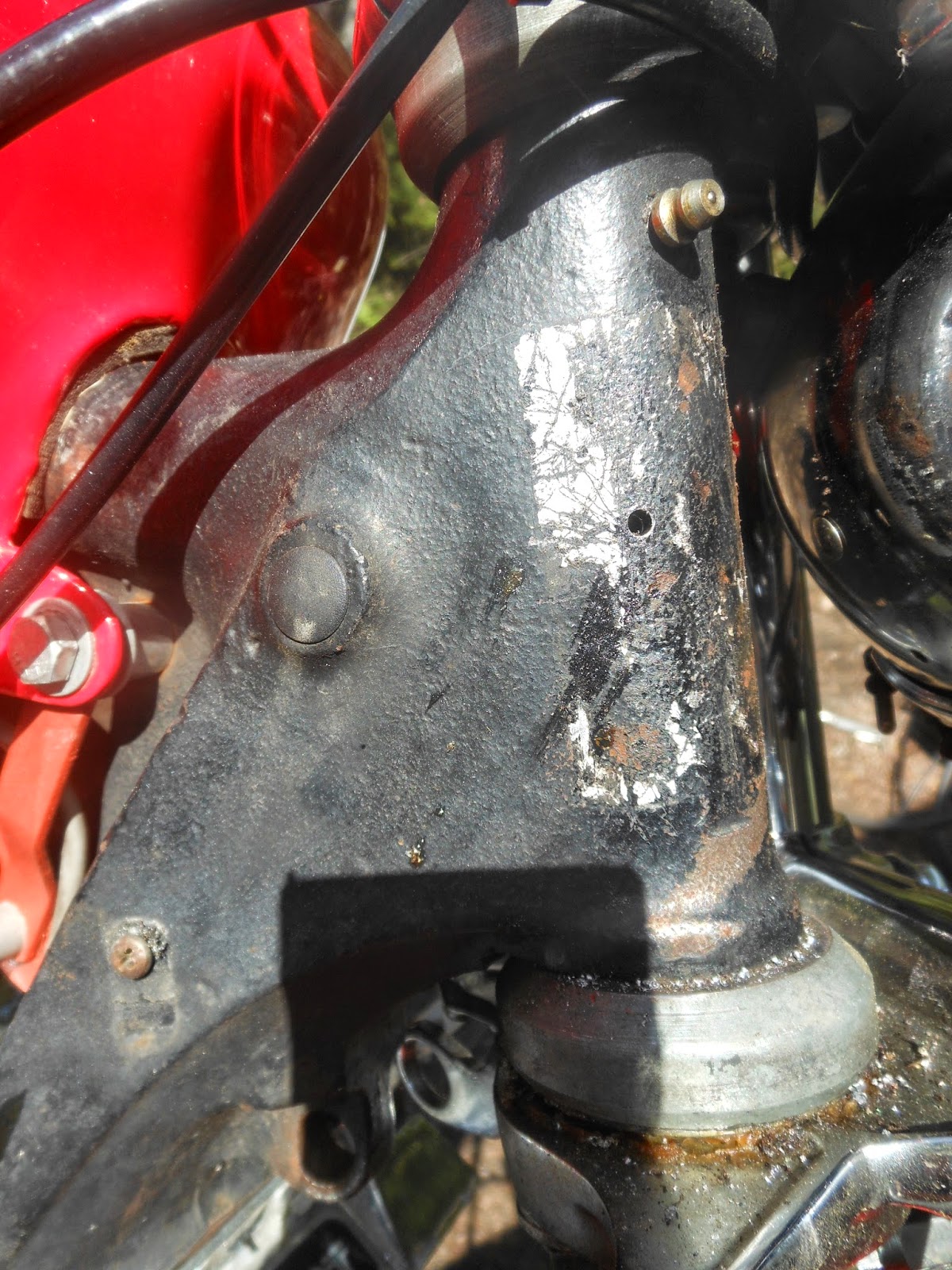 My Personal Salvage Yard Neiman (or similiar) steering lock install to Motorcycle