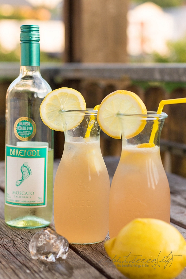 dipitserenity Summer Cocktail Barefoot Moscato Lemonade