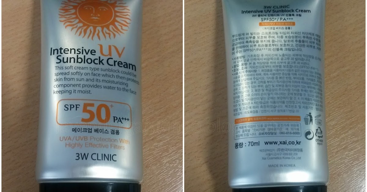 3w clinic sunscreen watson