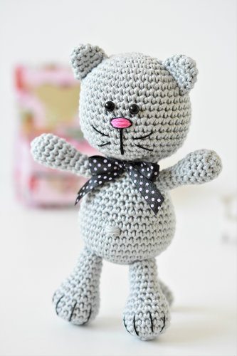 Котенок амигуруми схема крючком