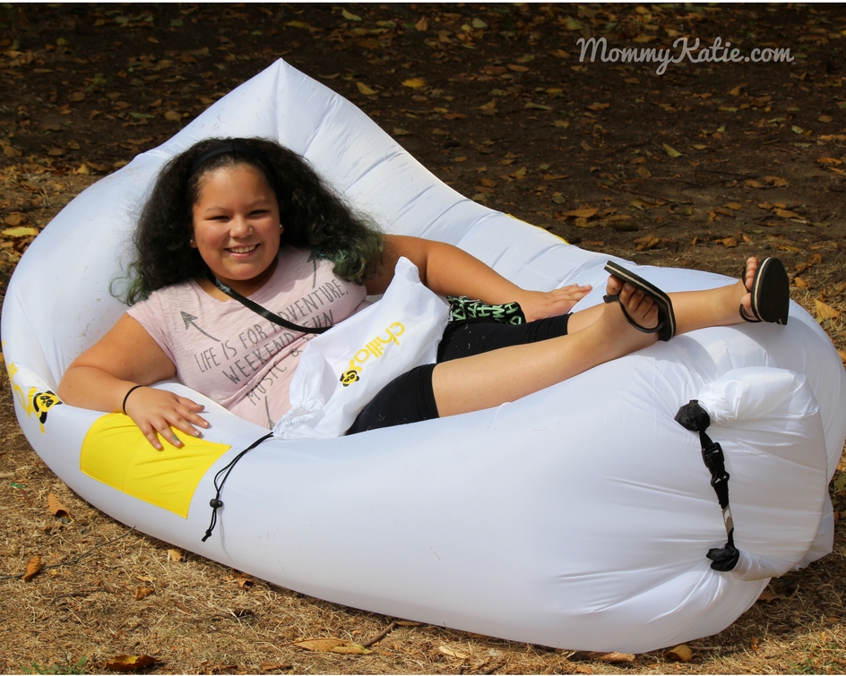 ChillaX Inflatable Lounge Sack Perfect for Indoor or Outdoor Relaxation