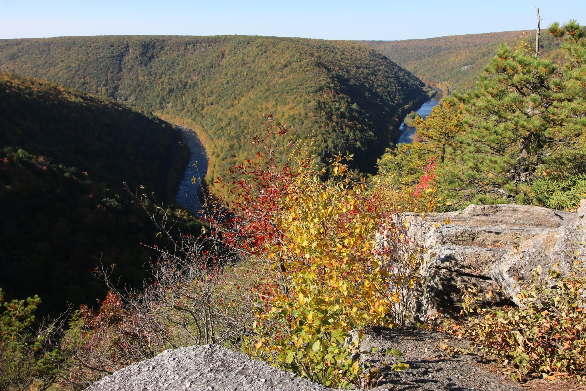 Tank Hollow Overlook Stunning Vista Above the Lehigh River near Mauch Chunk Interesting
