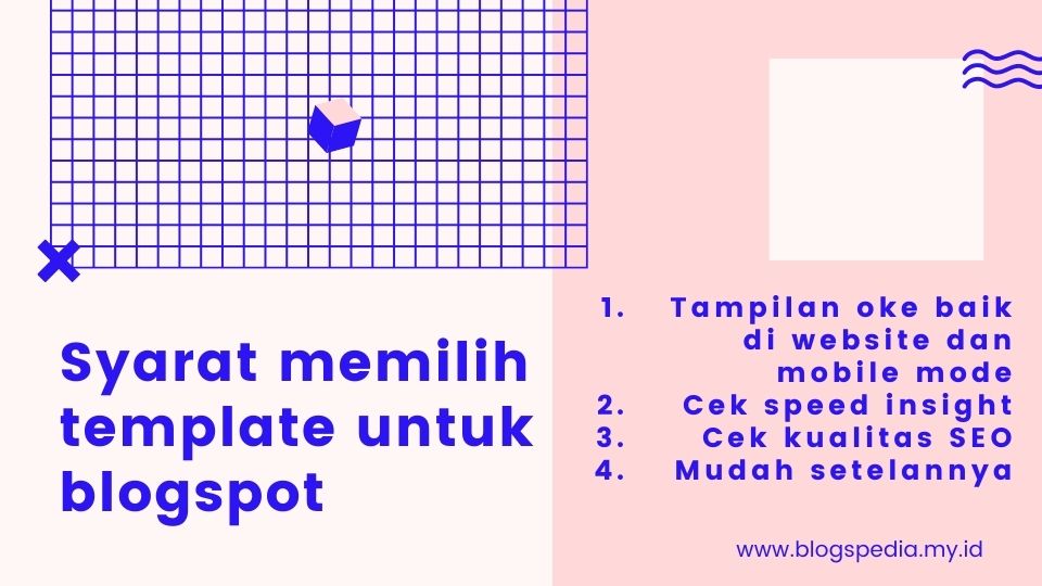 tips memilih template blogspot