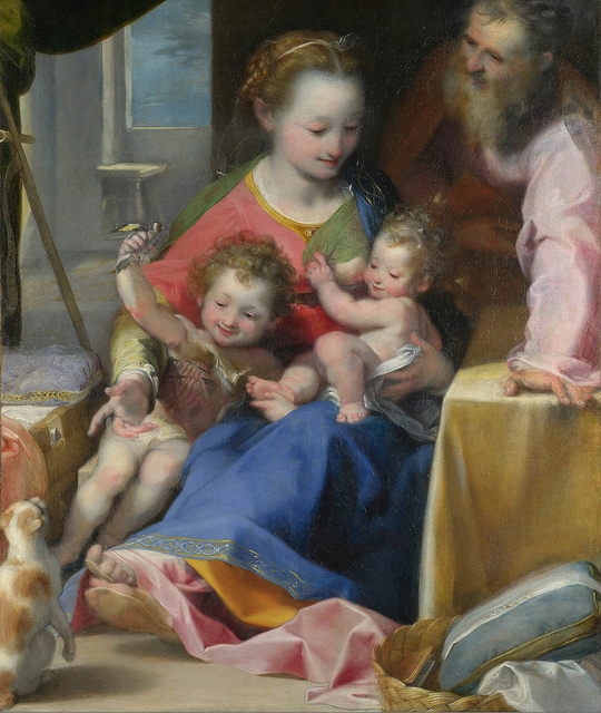 Mister Tristan: Cats in Art: Holy Family With a Cat (Barocci)