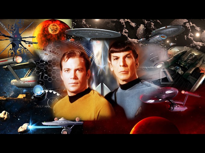 Star Trek Collage Desktop HD Wallpaper