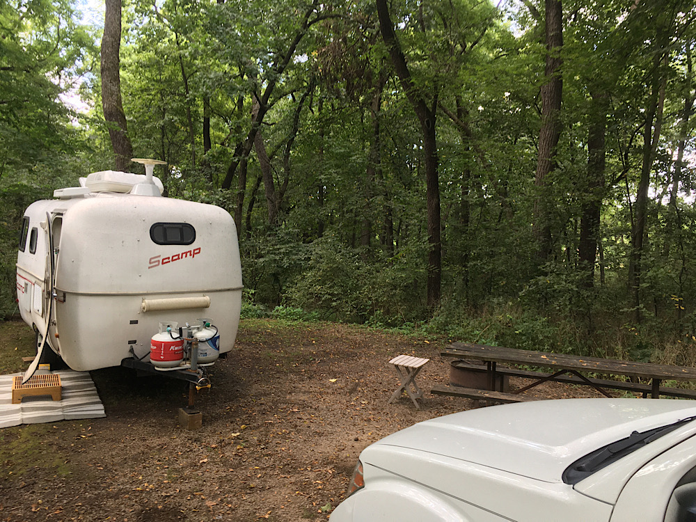 New Glarus Woods is about 30 minutes south of Madison, Wisconsin. It’s