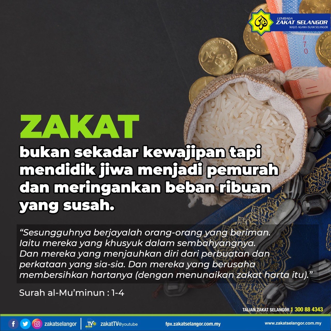 Pengiraan zakat pendapatan selangor