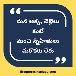 Brother And Sister Quotes In Telugu