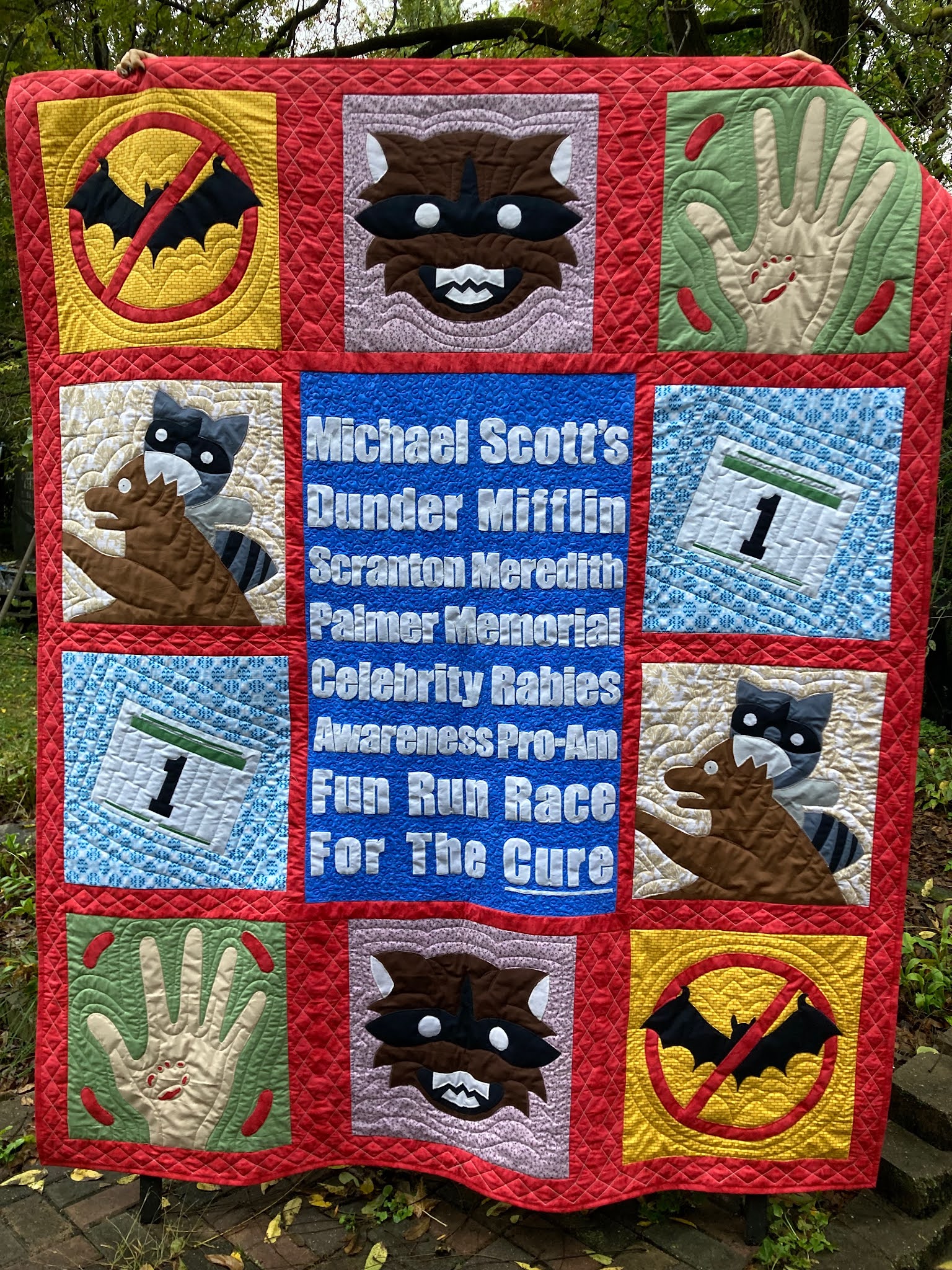 Show Me Sewing The Rabies Quilt from "The Office"