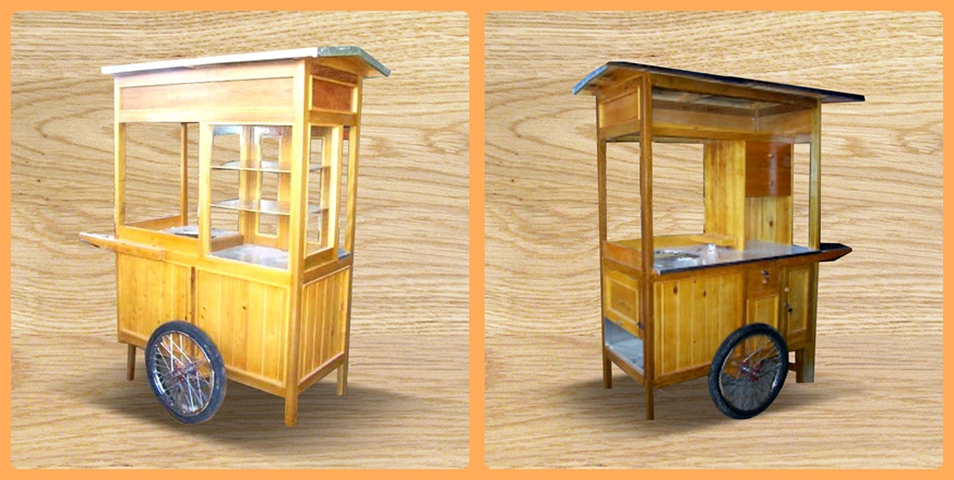 GBK-001 Gerobak Mie Ayam Rp 4.500.000 | Gerobak kayu Bandung,Gerobak