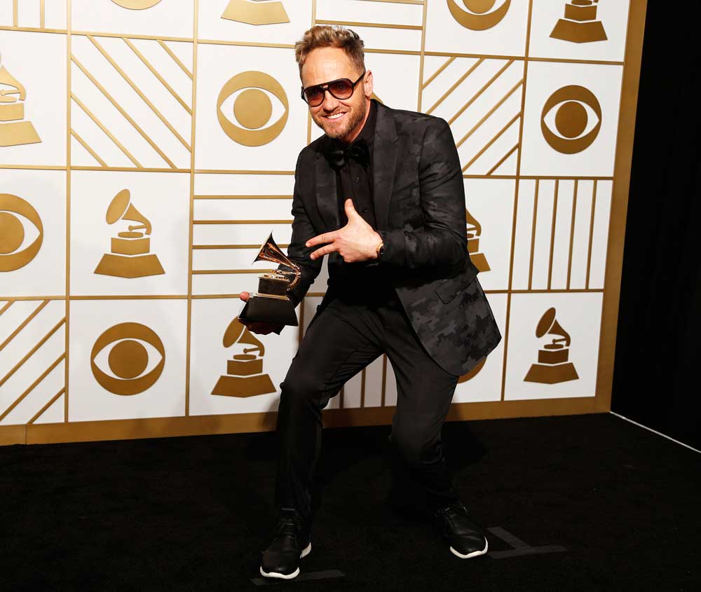 2016 Grammy Award Winners Tobymac, Israel Houghton, Kirk Franklin for