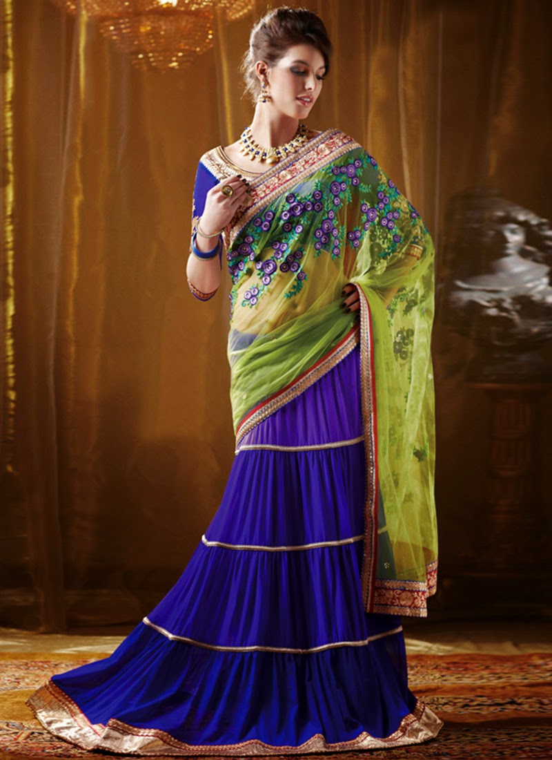 http://www.cbazaar.com/party-wear-saree/lehenga-style-drapes/bewitching-lehenga-saree-p-sasfcj4008.html