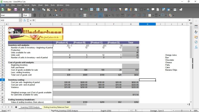 Características de LibreOffice Calc