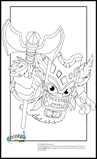 skylanders magic double trouble coloring pages