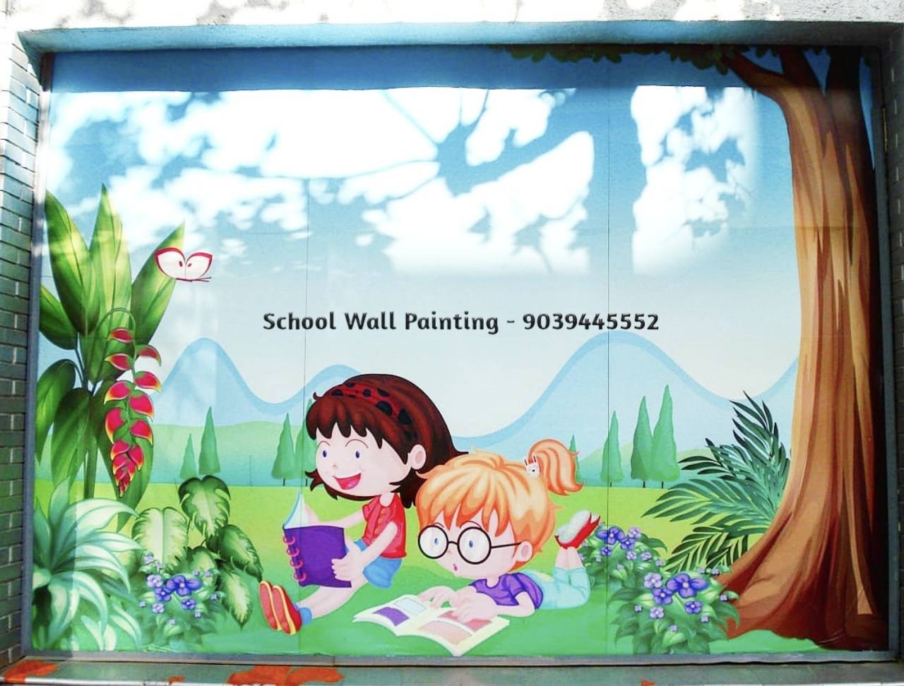 Playschool Wall Painting,Nursery School Wall Painting Artist,School