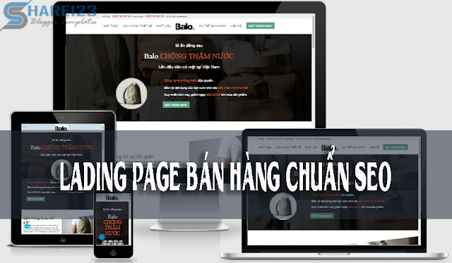 Mẫu template blogspot ladingpage bán hàng đẹp