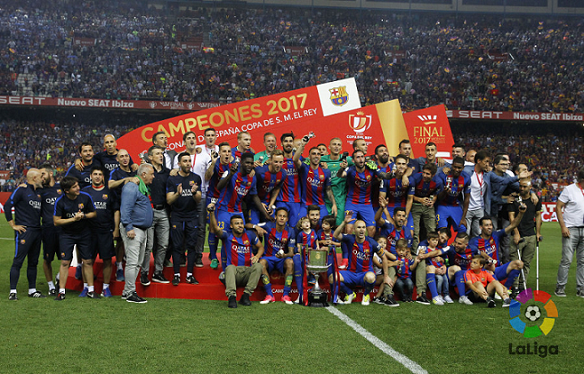 La Liga en números FC Barcelona, campeón de la Copa del Rey 2016/2017