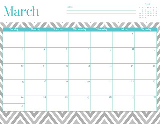 FREEBIE  //  2013 CHEVRON CALENDAR, Oh So Lovely Blog