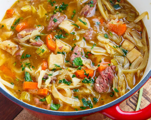 Corned Beef and Cabbage Soup #dinner #soup