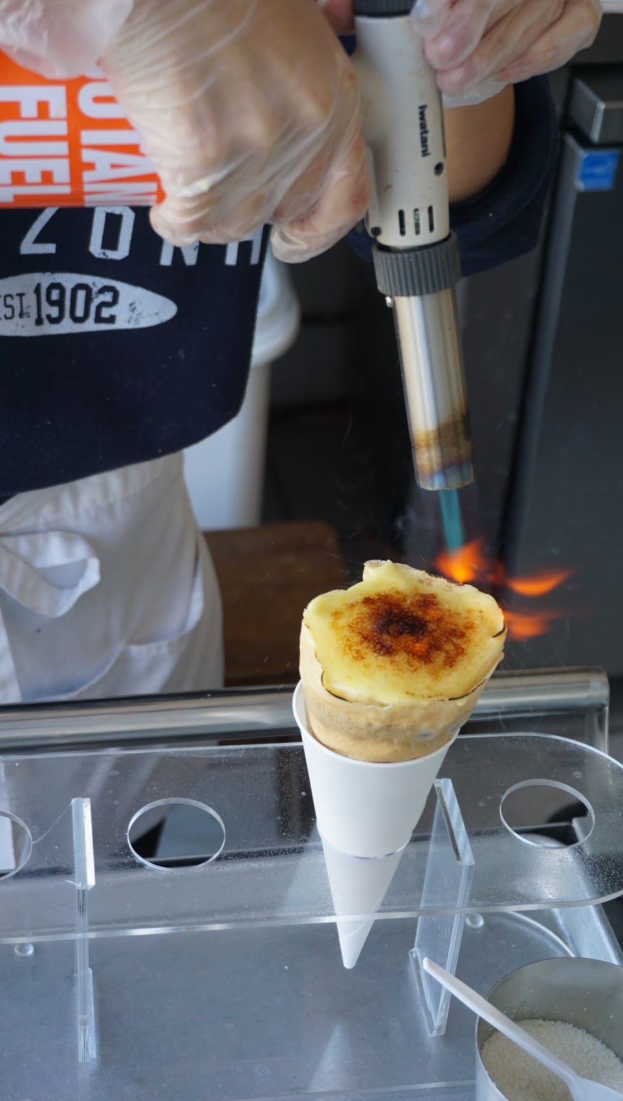 At Millet Crepe on Sawtelle, You Can Add A Crème Brûlée On Your Crepe!