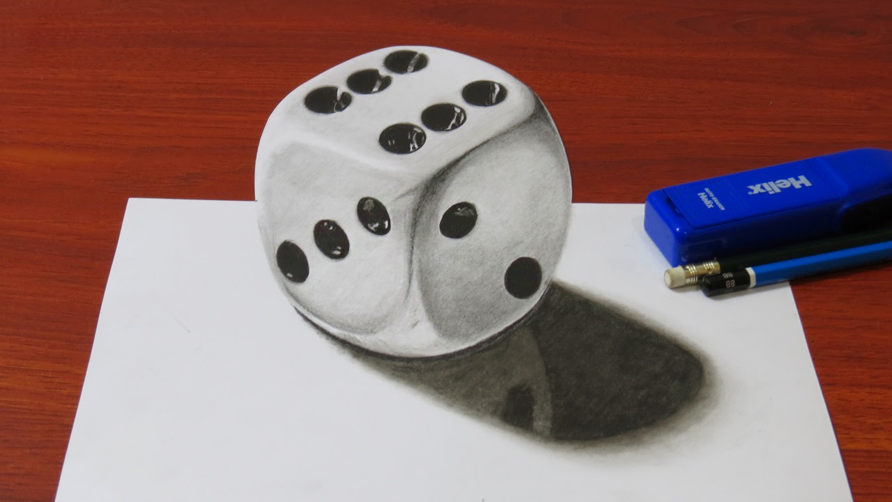 Art, Painting, Drawing, Tips and Tutorials How to Draw a Realistic 3D Dice