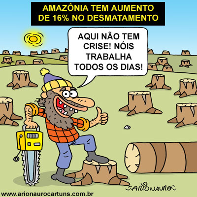 Resultado de imagem para fogo na amazonia charges