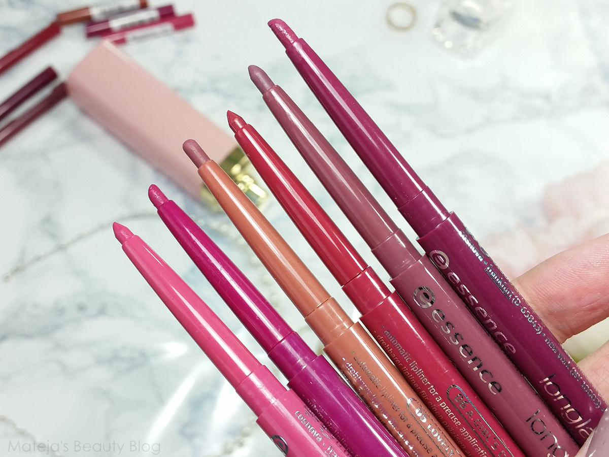 Essence Longlasting Lipliners 02 Sweetheart, 06 A Girl's Dream