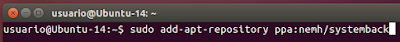 sudo add-apt-repository ppa:nemh/systemback