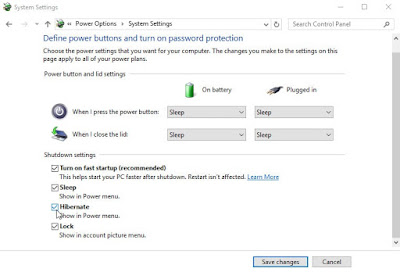 Cara Mengaktifkan Opsi Hibernate di Windows 10,8,7